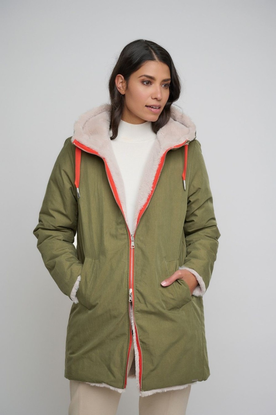 Women Rino & Pelle Jackets | Javin Faux Fur Jacket-Ivy & Stone