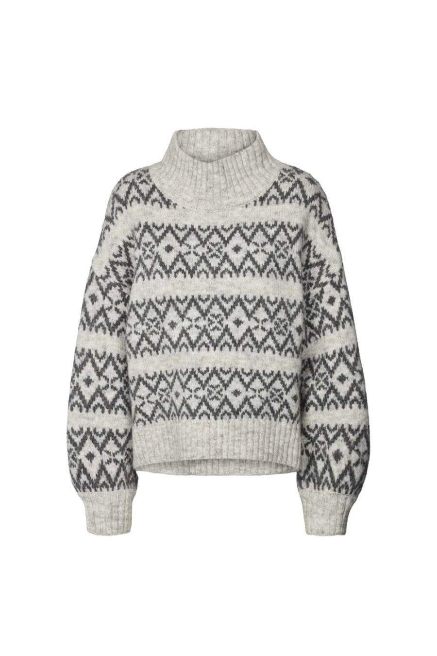 Women Lollys Laundry Knitwear | Mille Knit-Light Grey