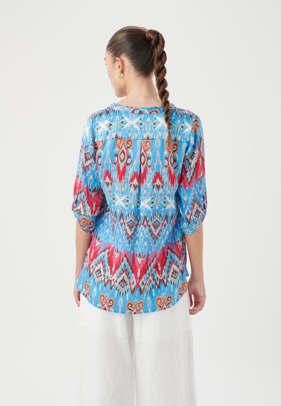 Women Dea Kudibal Tops | Blair Blouse-Ikat Malibu