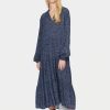 Women Saint Tropez Dresses | Eda Maxi Dress-Ombre Blue Nature