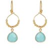 Women Ashiana Earrings | Bay Reef Earrings-Aqua Chalcedony