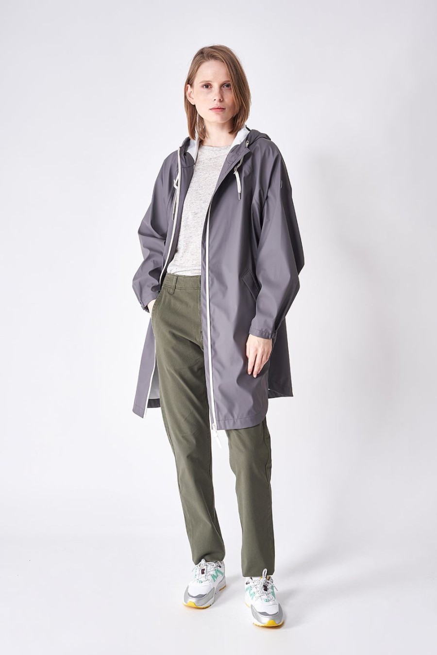 Women Tanta Coats | Sky Poncho-Lava