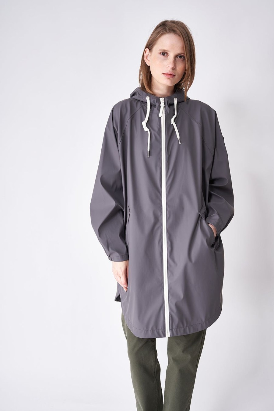 Women Tanta Coats | Sky Poncho-Lava