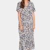 Women Saint Tropez Dresses | Eda Ss Maxi Dress-Creme Backyard Floral