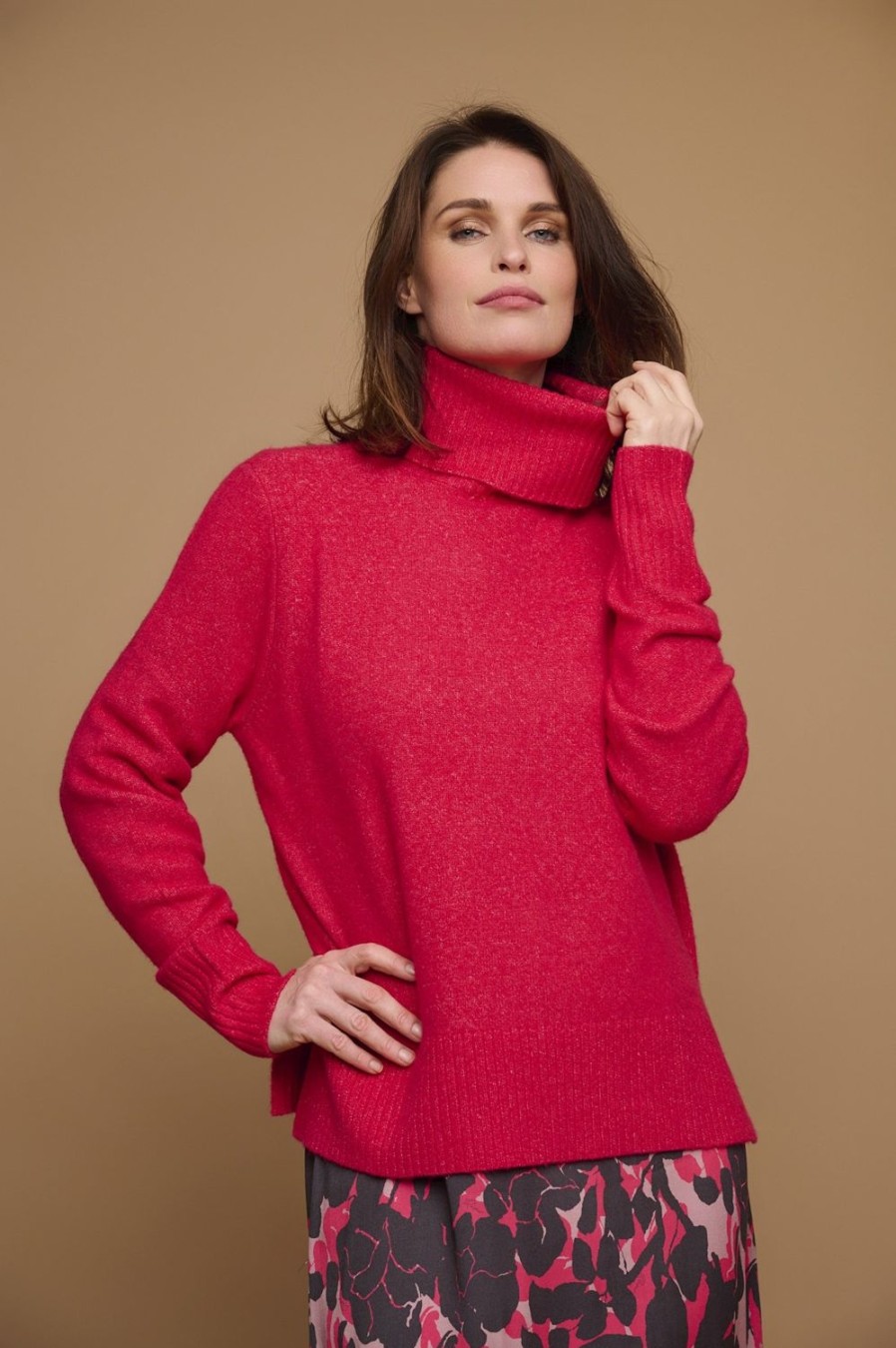 Women Rino & Pelle Knitwear | Nanke Turtleneck Sweater-Barberry