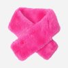 Women Doodie Stark Scarves | Tuck Through Faux Fur Scarf-Fuschia