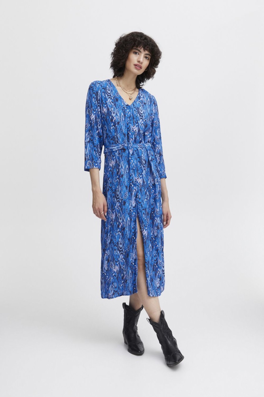 Women Atelier Reve Dresses | Viviane Dress-Nebulas Blue