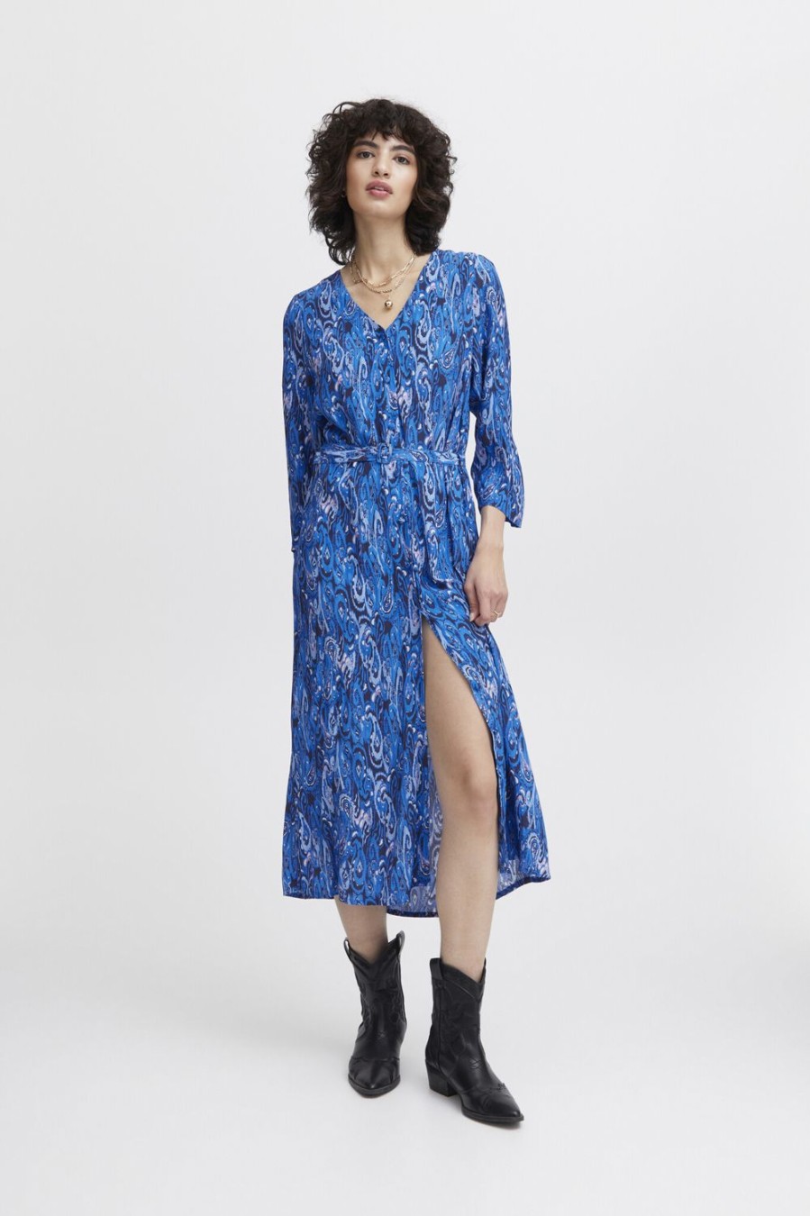 Women Atelier Reve Dresses | Viviane Dress-Nebulas Blue