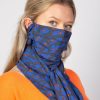 Women Doodie Stark Face Masks | Doodiescarf-Animal Grey/Blue