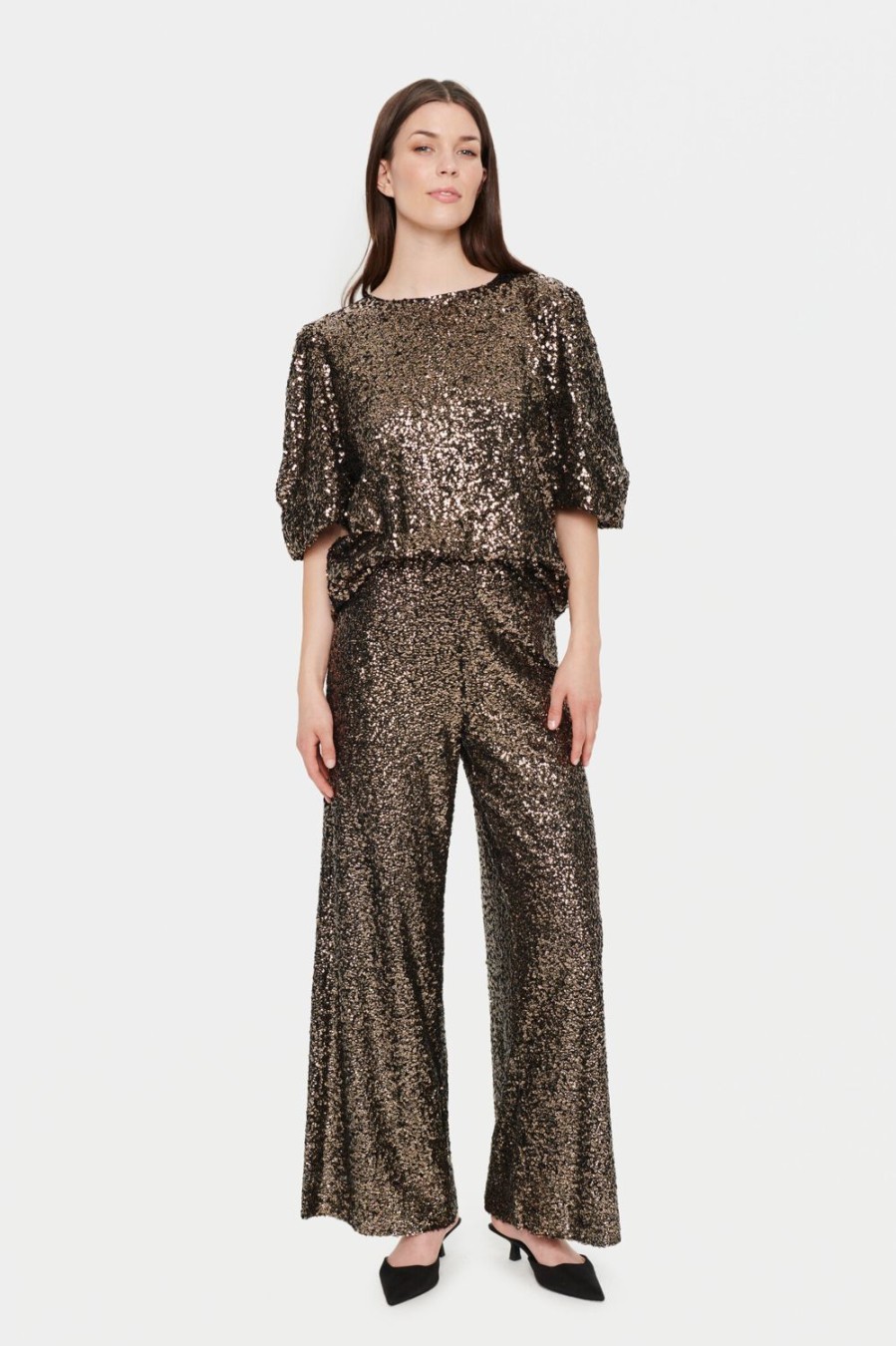 Women Saint Tropez Trousers | Bailey Pants-Antique Sequins