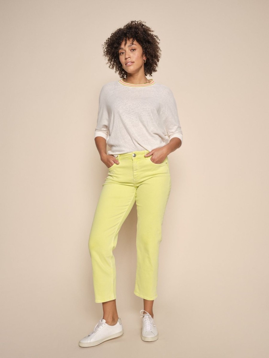 Women Mos Mosh Trousers | Stella Stone Pant-Yellow Plum