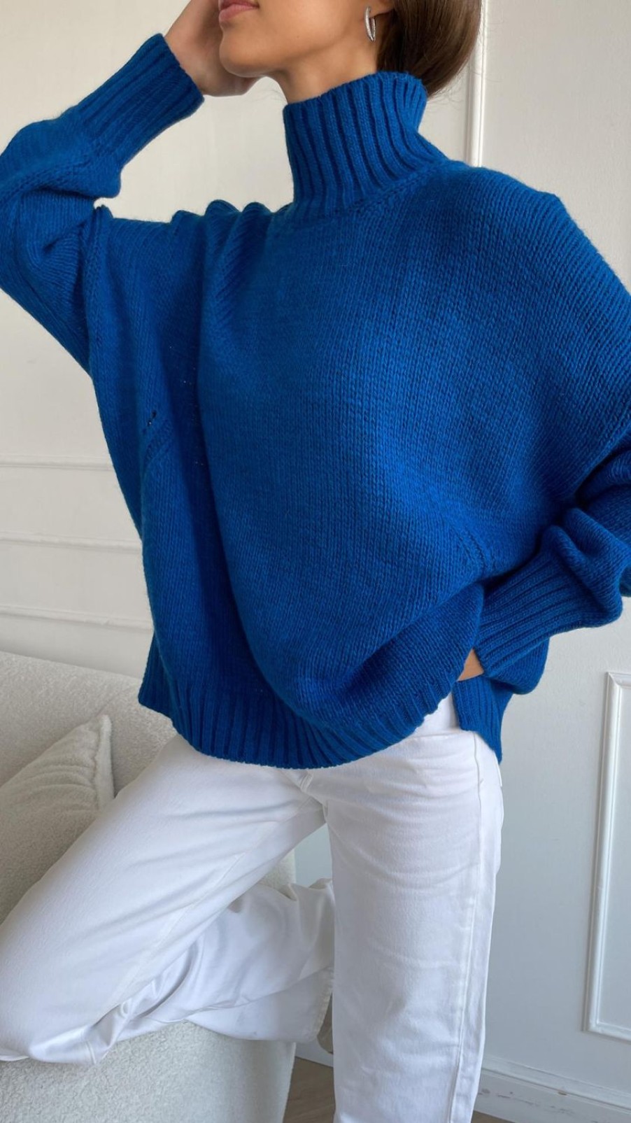 Women Charli Knitwear | Margot Sweater-Klein Blue