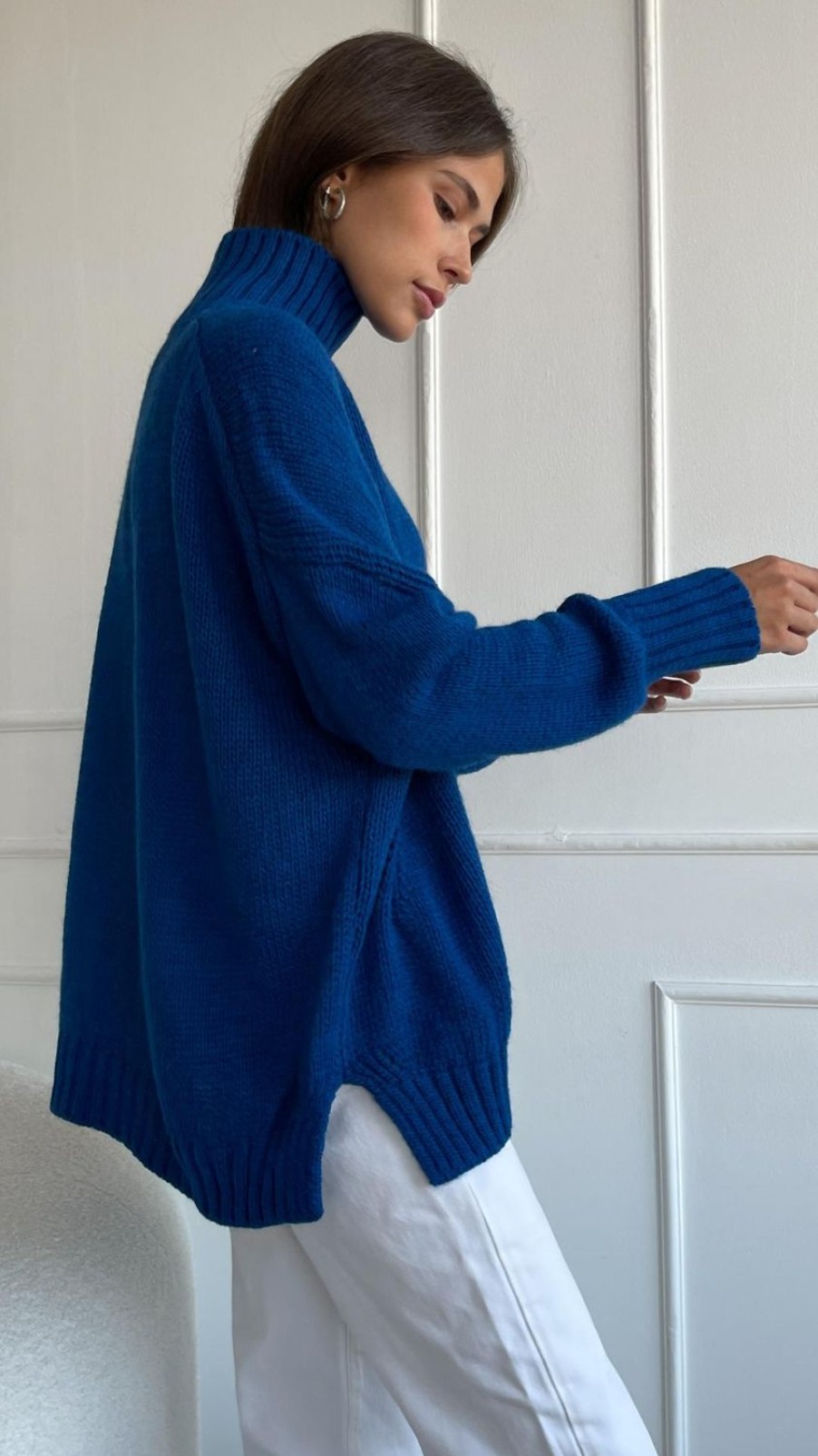 Women Charli Knitwear | Margot Sweater-Klein Blue