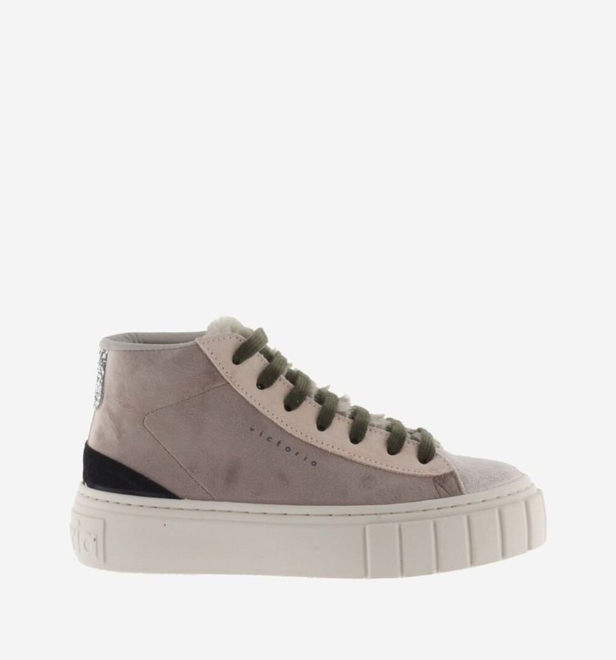 Women Victoria Trainers | April High Tops-Mink