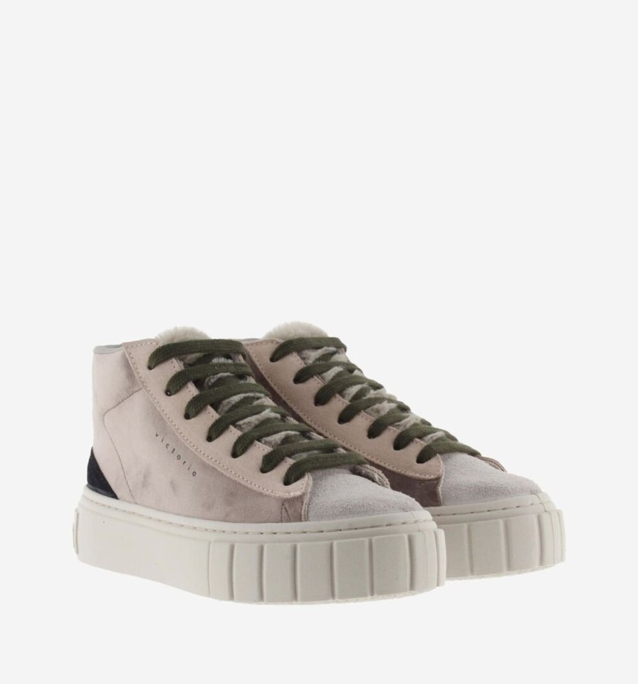 Women Victoria Trainers | April High Tops-Mink