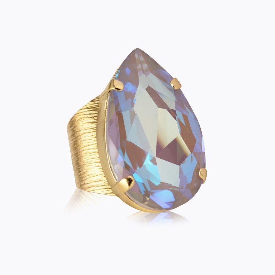 Women Caroline Svedbom Rings | Perfect Drop Ring-Gold Serene Delite