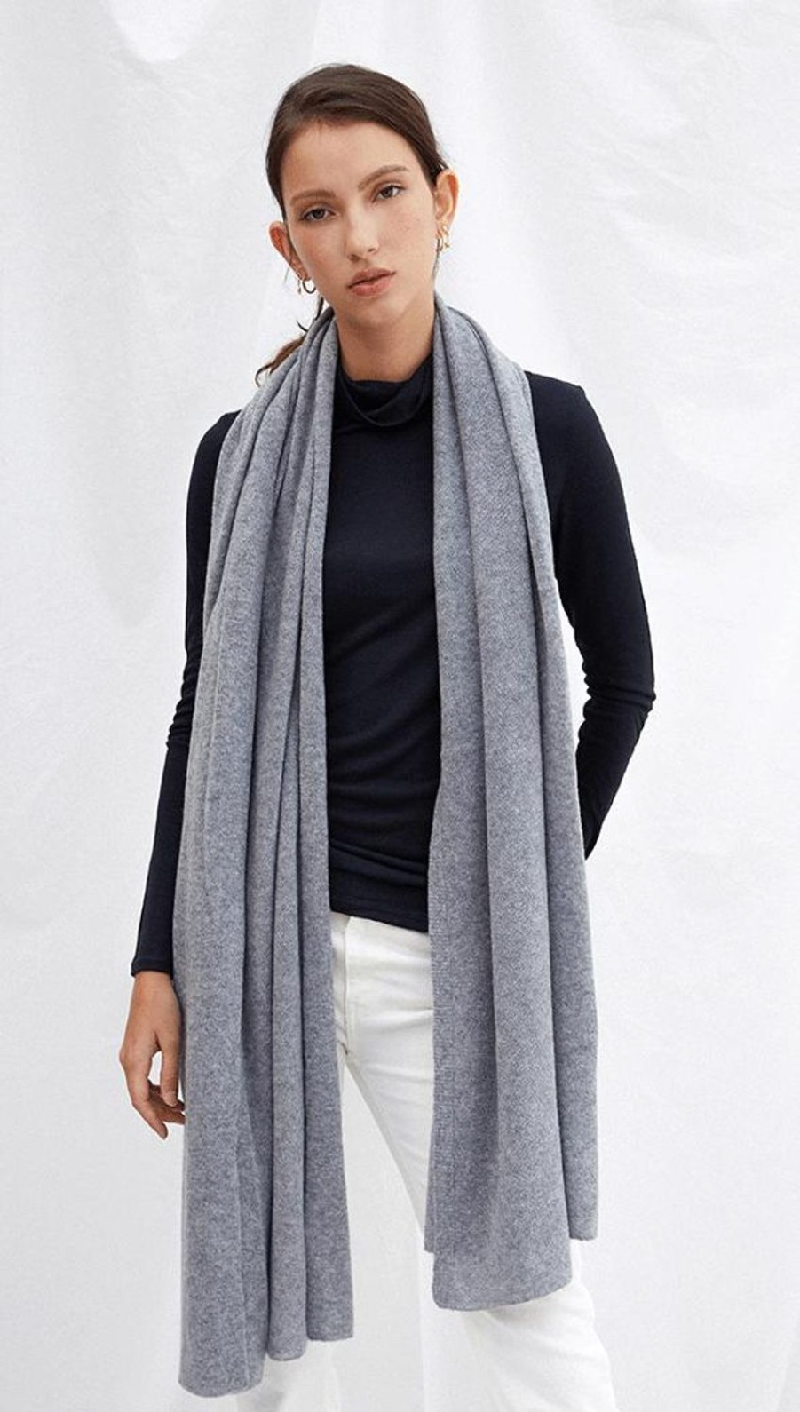 Women Charli Scarves | Cashmere Travel Wrap-Lt Grey Mel