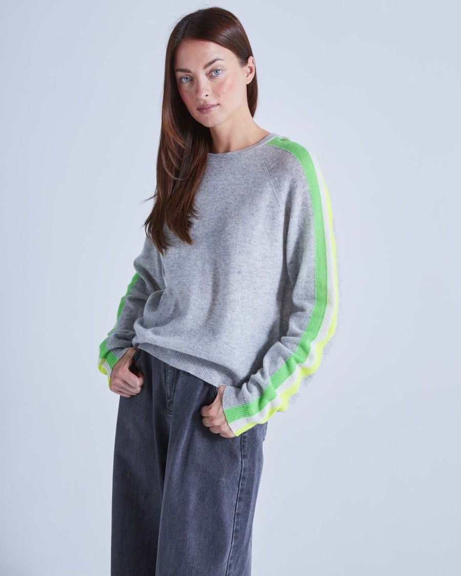 Women Absolut Cashmere Knitwear | Yale Knit-Rainbow Gris