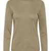 Women Culture Knitwear | Annemarie Roll Neck-Tannin Melange