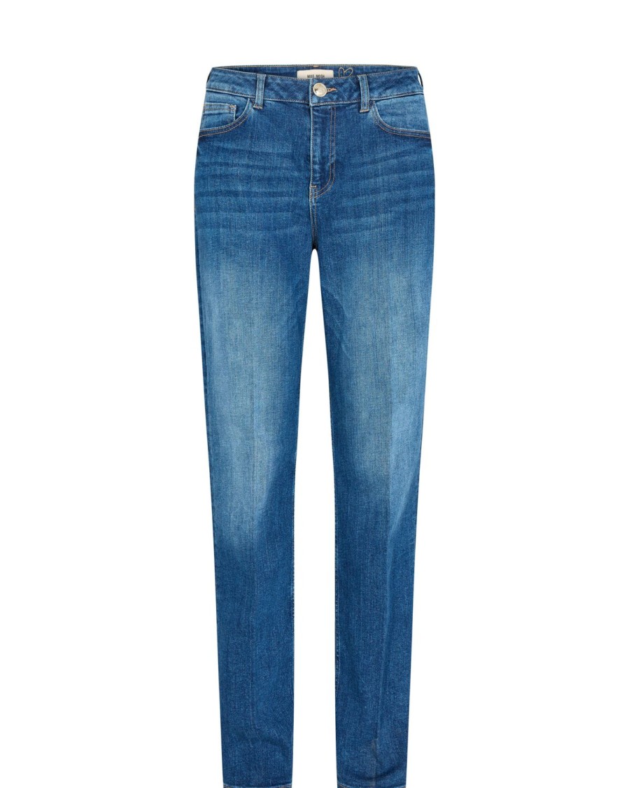 Women Mos Mosh Jeans | Stella Straight Long Jeans-Blue