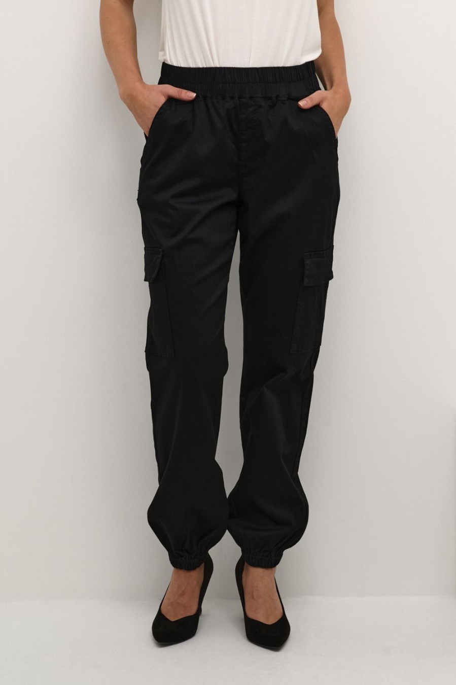 Women Culture Trousers | Isobel Cargo Pant Malou Fit-Black