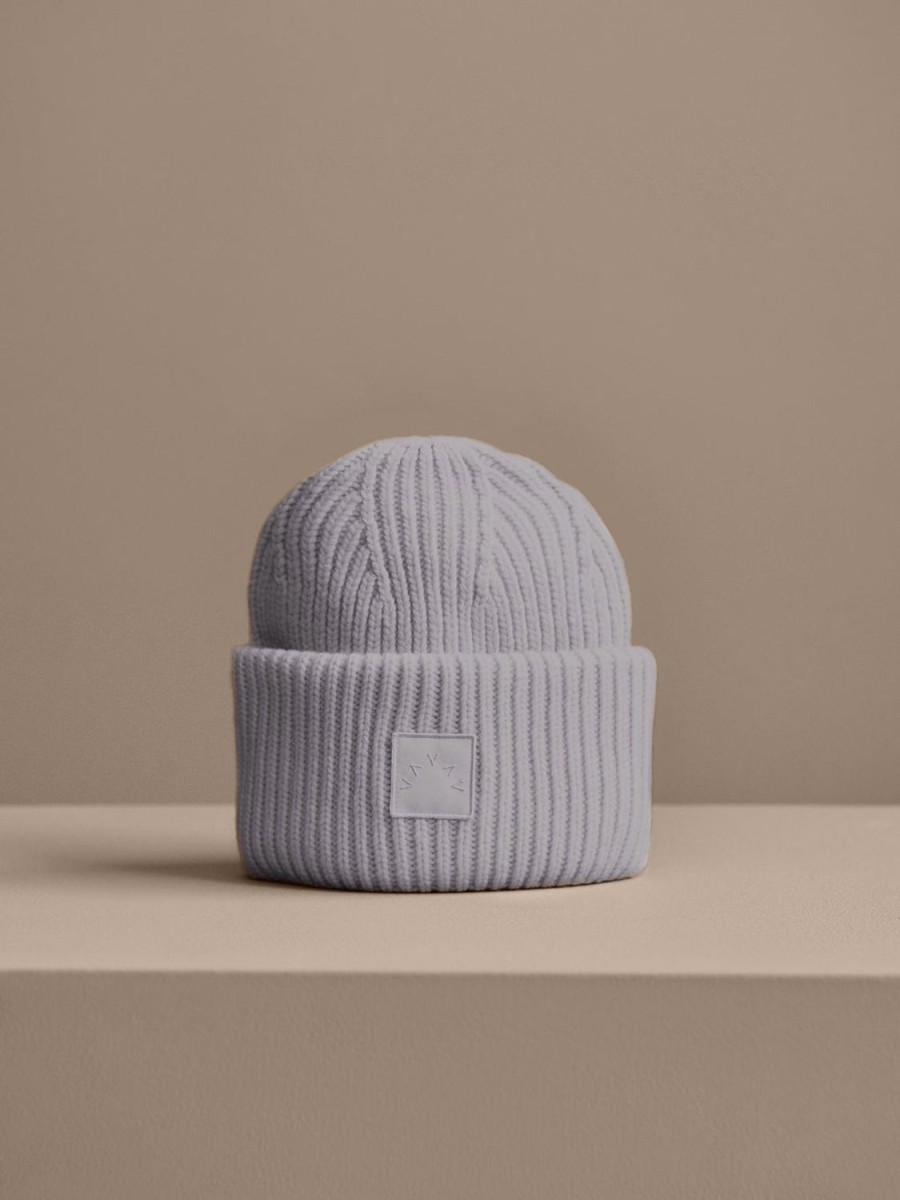 Women Varley Hats | Crest Rib Beanie-Ash Melange