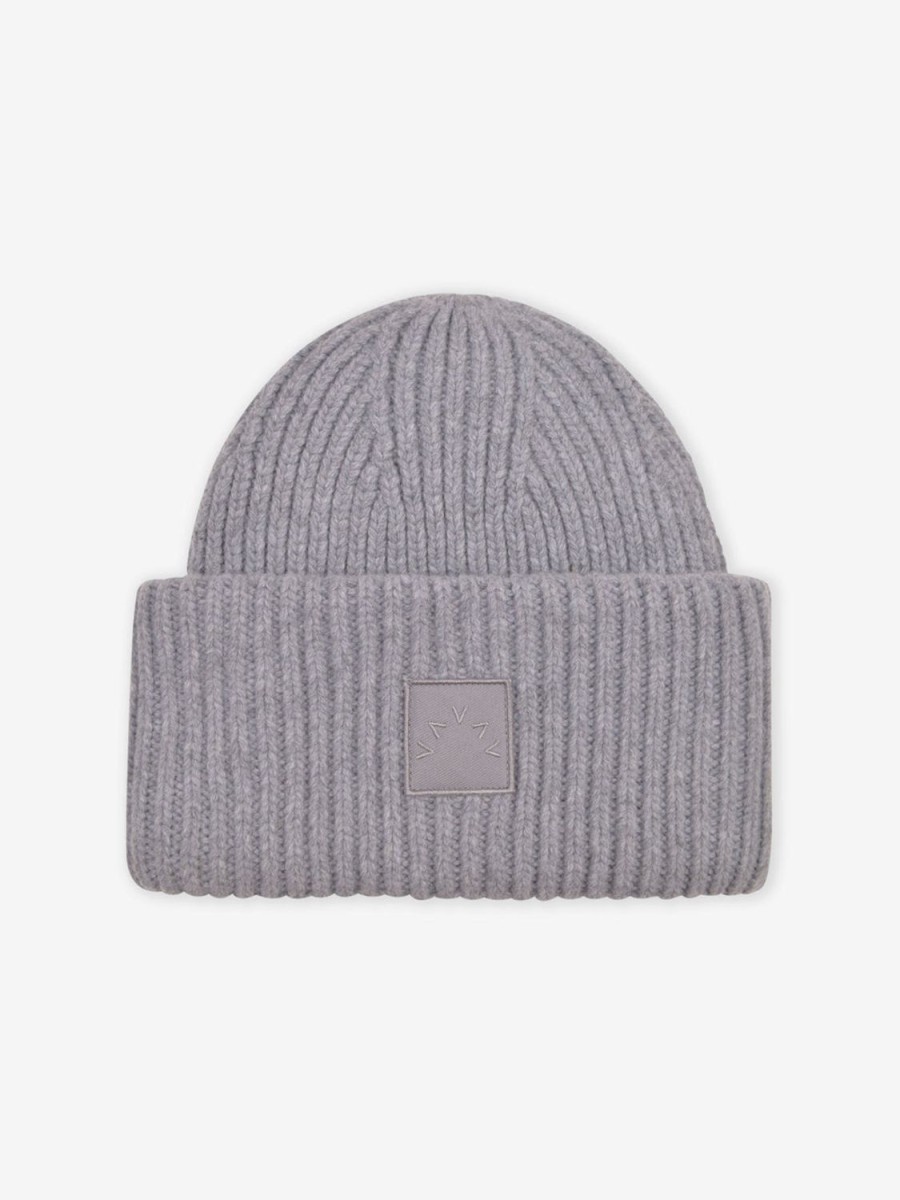 Women Varley Hats | Crest Rib Beanie-Ash Melange