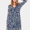 Women Saint Tropez Dresses | Rain Dress-Night Sky Zebra