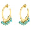 Women Ashiana Earrings | Marina Hoop Earrings-Turq Mix