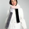 Women Nooki Scarves | Carousel Faux Fur Stripe Scarf-Nude Mix