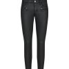 Women Mos Mosh Jeans | Charlie Coated Zip Pant-Black