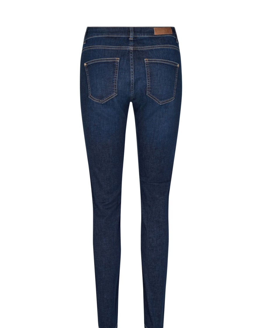 Women Mos Mosh Jeans | Regina Cover Jean-Blue Denim