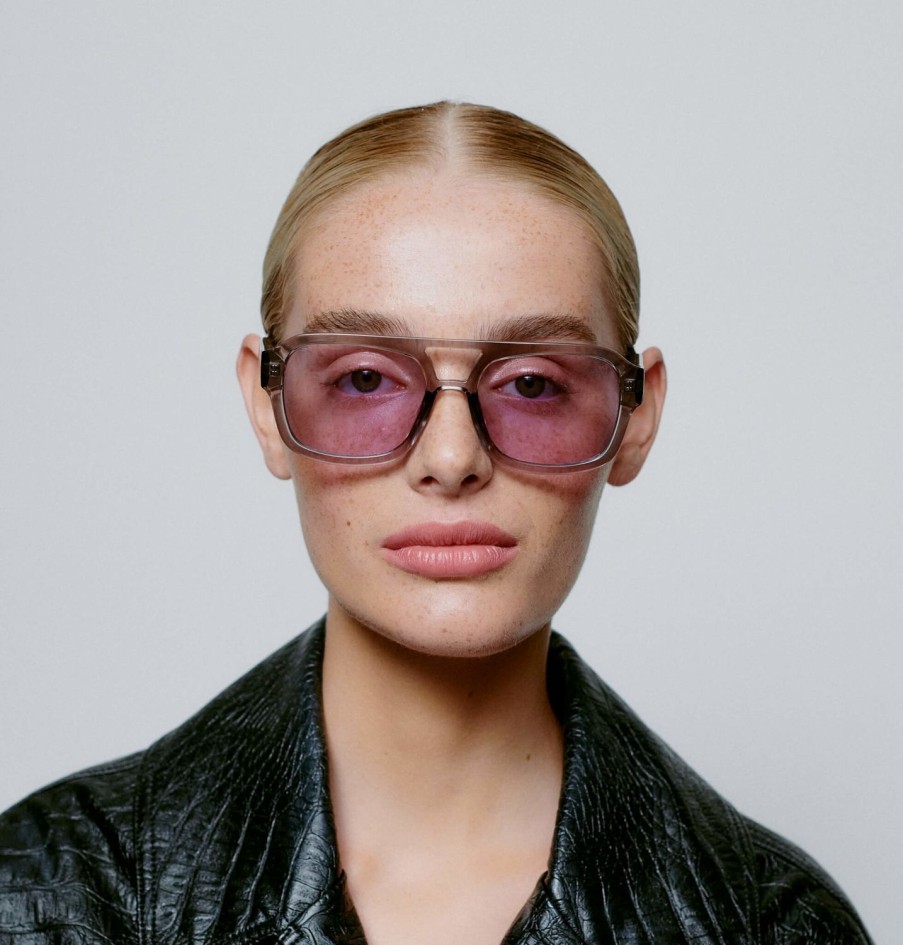 Eyewear A. Kjaerbede | Kaya Sunglasses-Grey Transparent