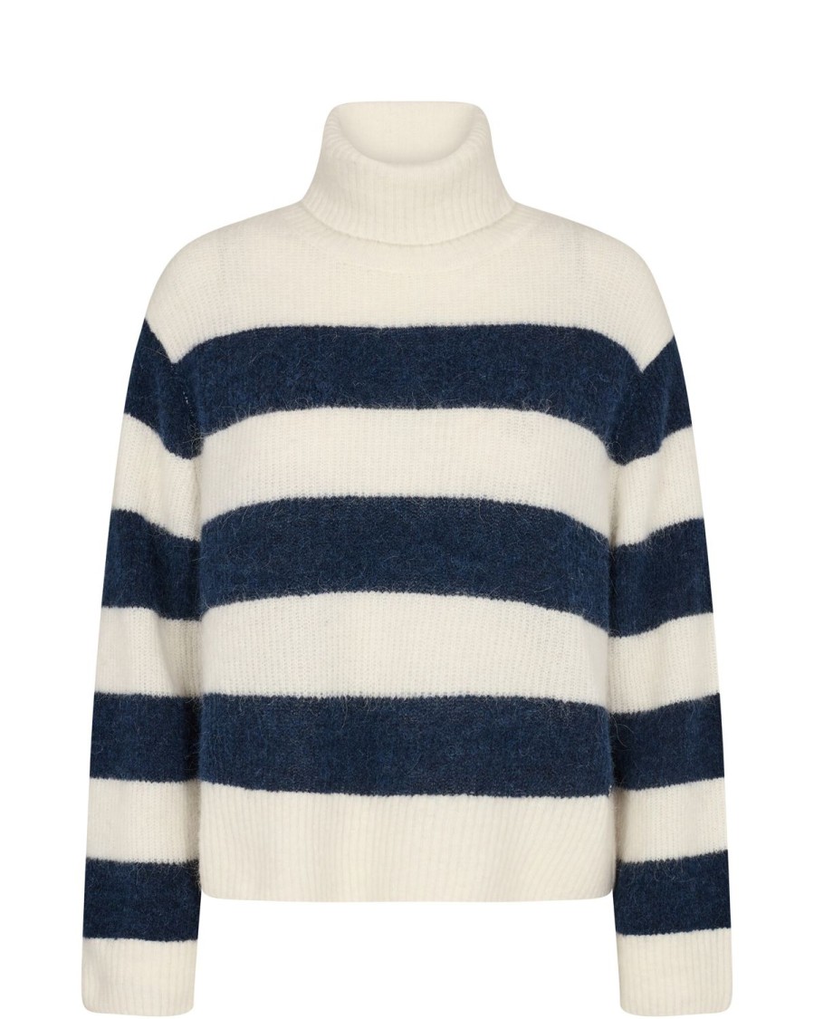 Women Mos Mosh Knitwear | Aidy Thora Stripe Rollneck Knit-Big Dipper