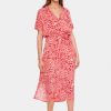 Women Saint Tropez Dresses | Blanca Ss Dress-Hibiscus Refresh Animal