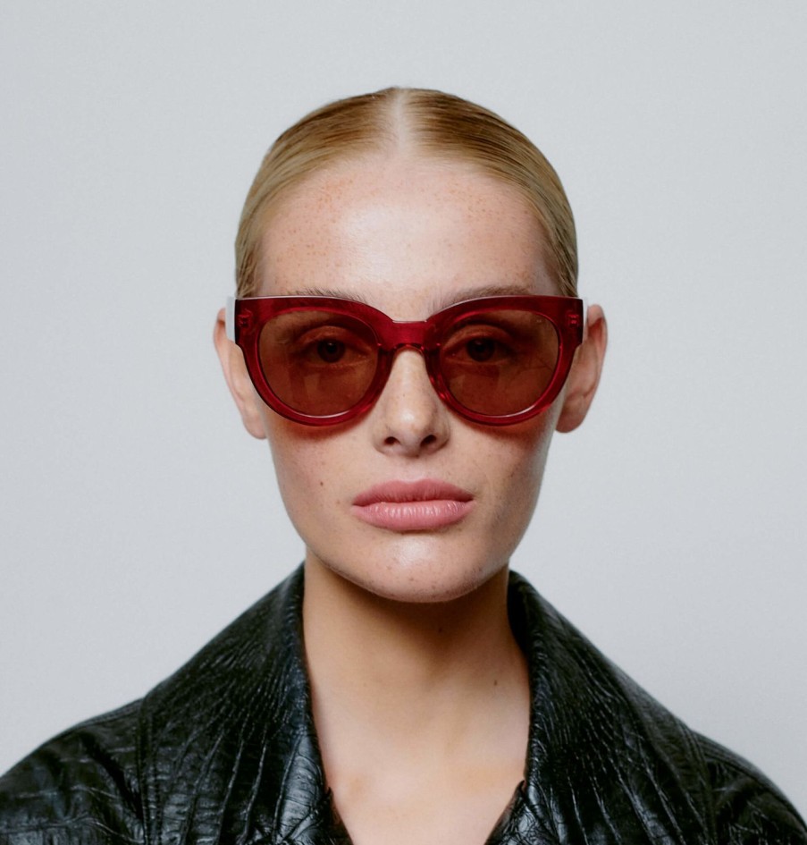 Eyewear A. Kjaerbede | Lilly Sunglasses-Red Transparent