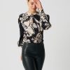 Women Dea Kudibal Tops | Evelyn Blouse-Big Floral Coal