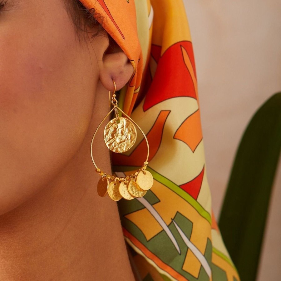 Women Ashiana Earrings | Greek Island Earrings-Gold