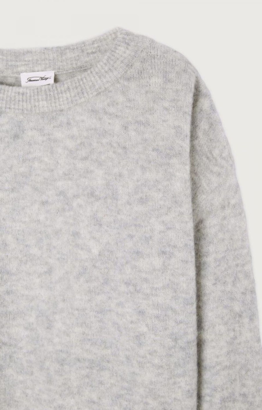 Women American Vintage Knitwear | Vitow Pullover-Gris Clair