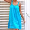 Women Aspiga Dresses | Frankie Cotton Mini Dress-Turquoise