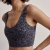 Women Varley Tops | Let'S Go Elsie Bra-Ebony Blue Cheetah