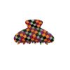 Women Black Colour Hair Accessories | Siara Checkered Hairclaw