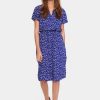 Women Saint Tropez Dresses | Tate Dress-Surf Blue Naive Flower