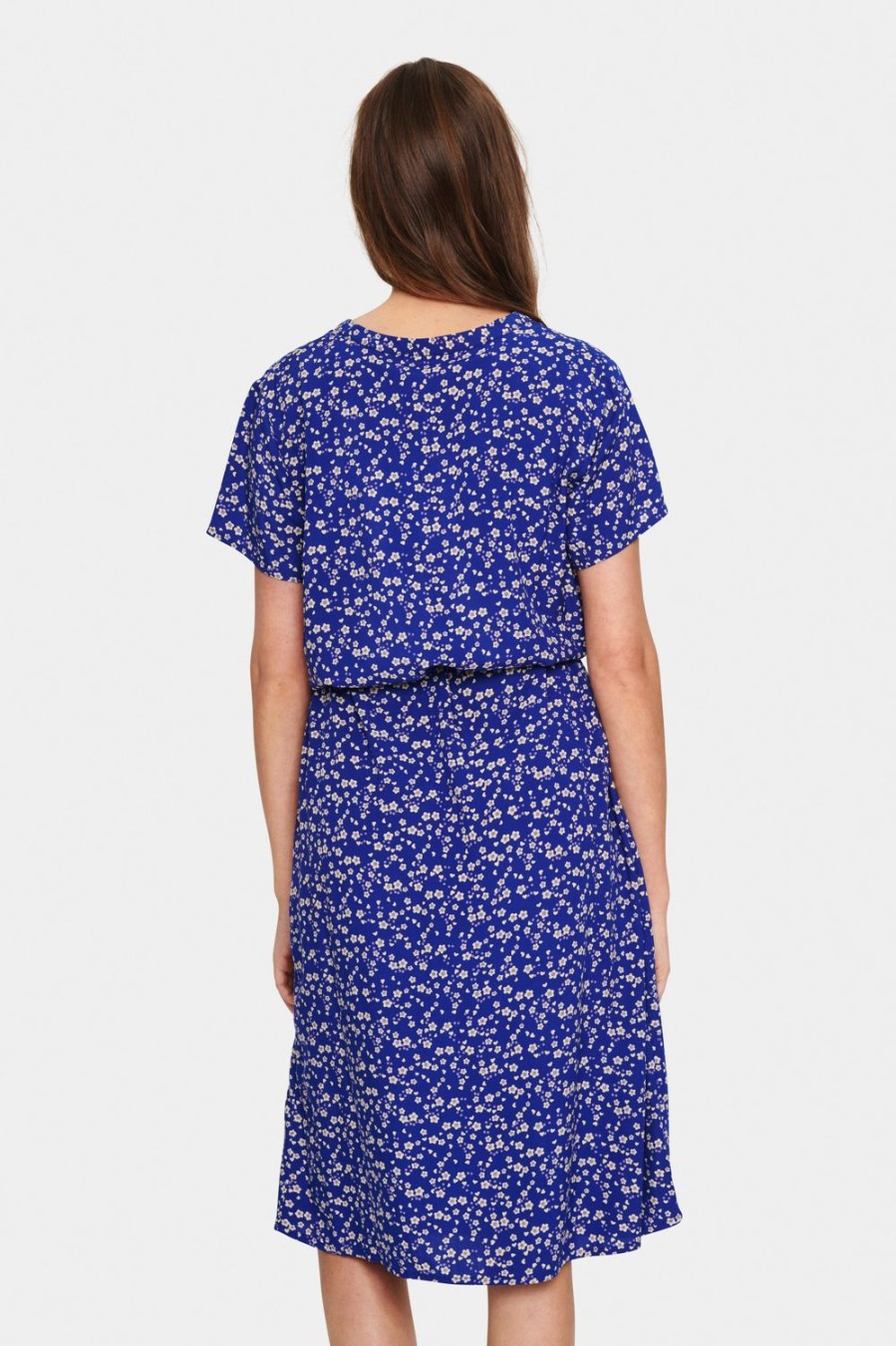 Women Saint Tropez Dresses | Tate Dress-Surf Blue Naive Flower