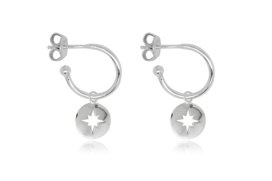 Women Boho Betty Earrings | Sshphssv3 Mack Hoop Earrings-Silver