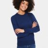 Women Saint Tropez Knitwear | Mila Pullover-Medieval Blue Melange