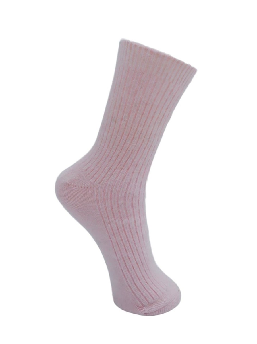 Women Black Colour Socks | Ronja Wool Sock-Baby Rose