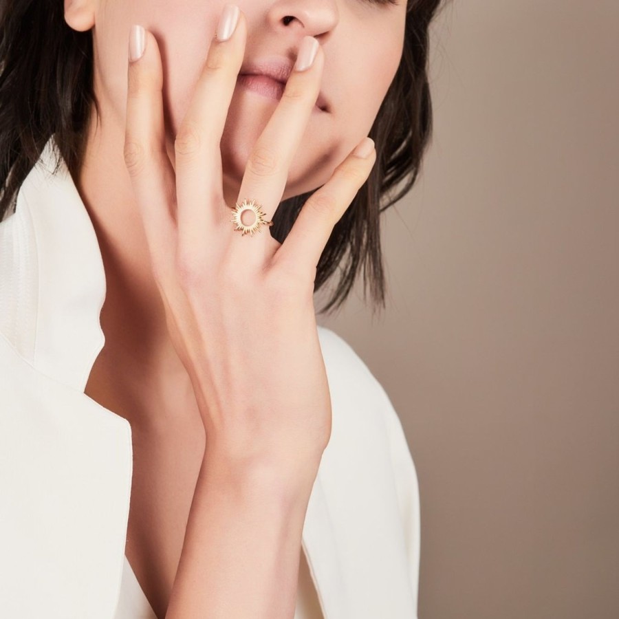 Women Rachel Jackson Rings | Gold Sunrays Ring