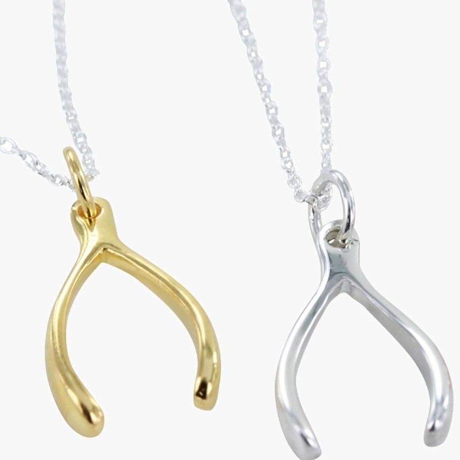 Women Reeves & Reeves Necklaces | Bb45 Silver Wishbone Necklace