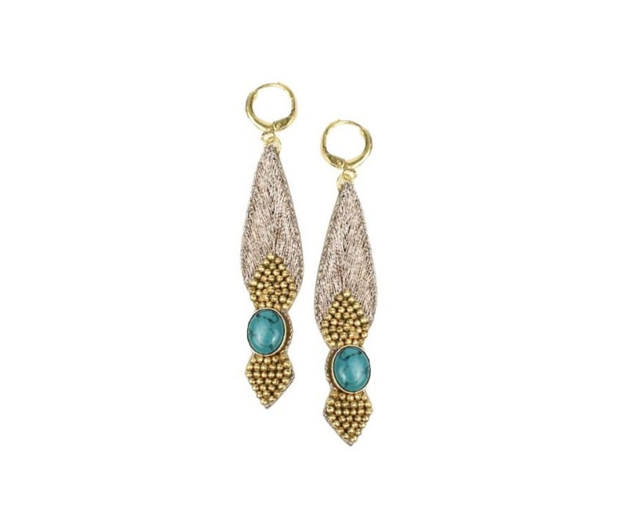 Women Nahua Earrings | Branca Earrings-Gold